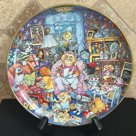 Franklin Mint Heirloom - Bill Bell Limited Edition "Purrfect Mom" - Picture 3 of 3